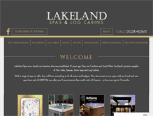 Tablet Screenshot of lakelandspas.co.uk